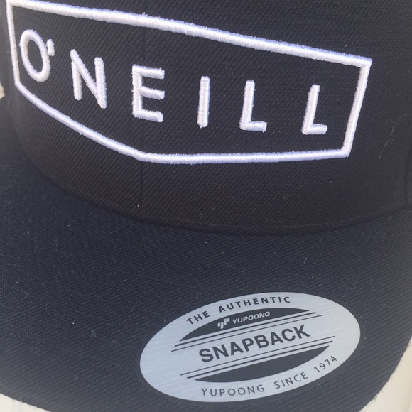 O'Neill Utility Hat  Black w White Snapback OS - Picture 2 of 11